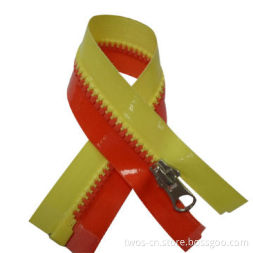 #5 Nylon Zipper, Waterproof, Colorful Fancy Nylon Tape with Metal Puller